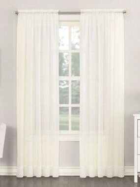 No 918  Emily Eggshell One Rod Pocket Panel 59" x 84" New